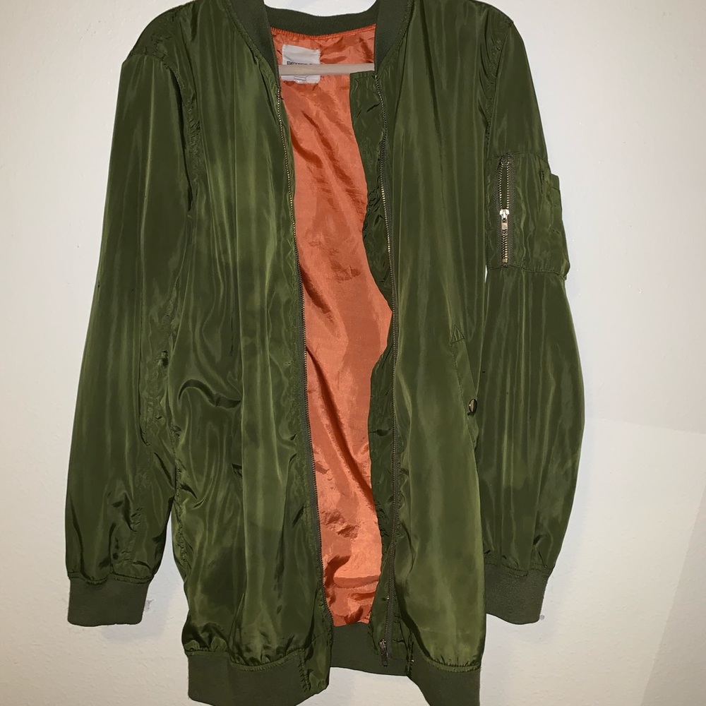 Green Bomber jacket